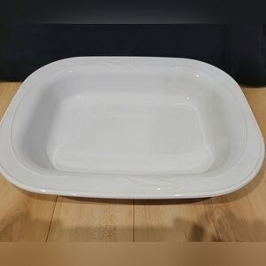 Corningware White Flora Casserole Dish